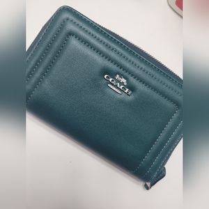Coach Medium ID Zip Around Quilted Wallet